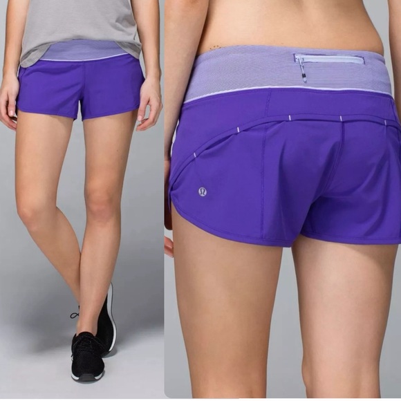 lululemon athletica Pants - Lululemon Women’s Run Speed Shorts Bruised Berry Purple Size 6 Running 2.5”